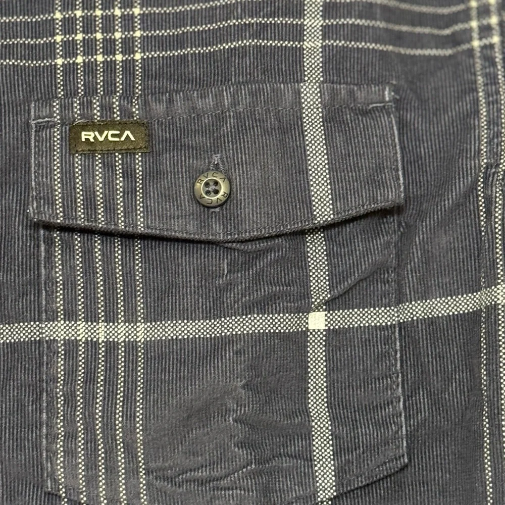 RVCA Corduroy Button Up Shirt size Small